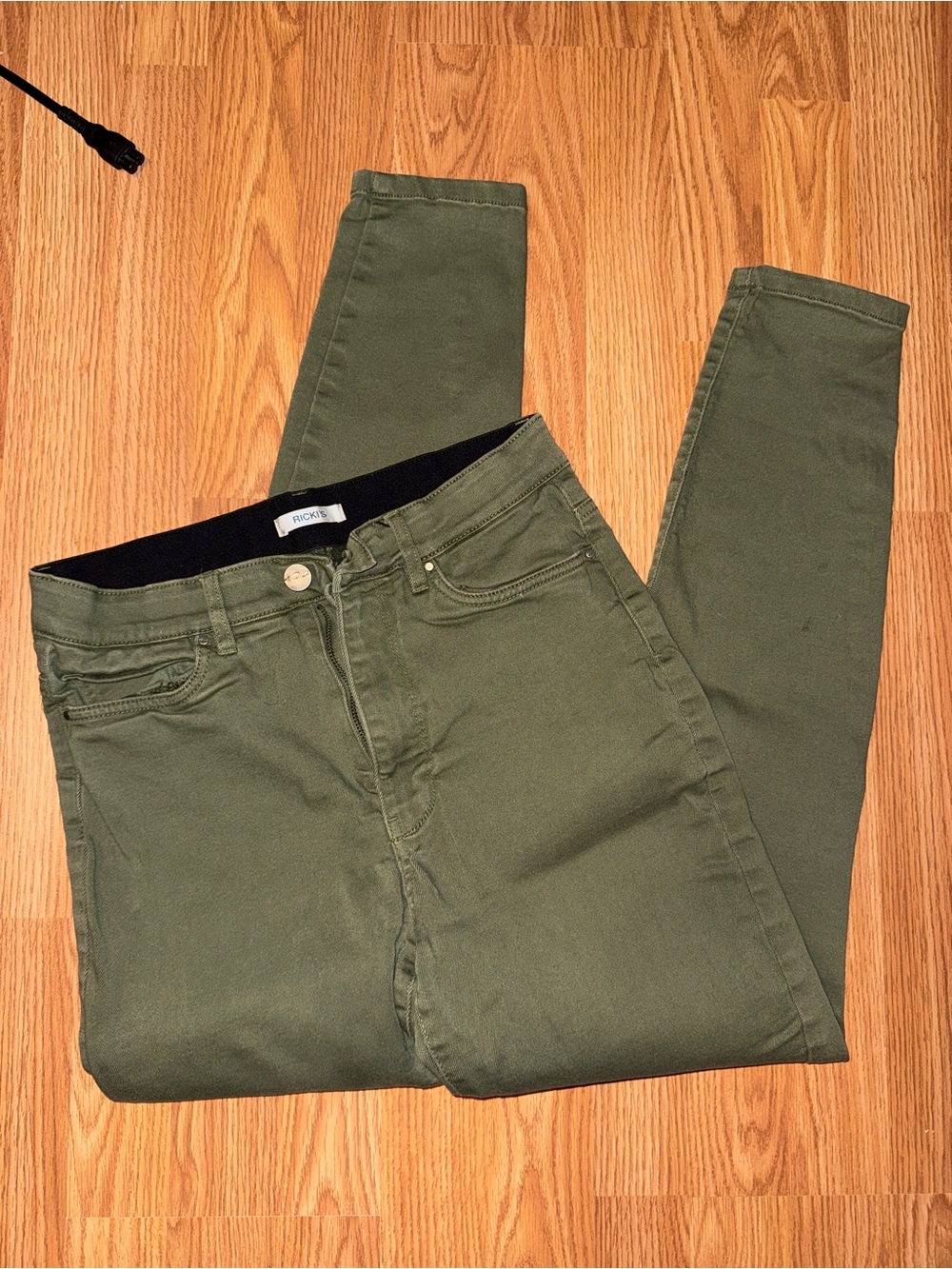 Ricki's Olive Green Stretch Skinny Jeans